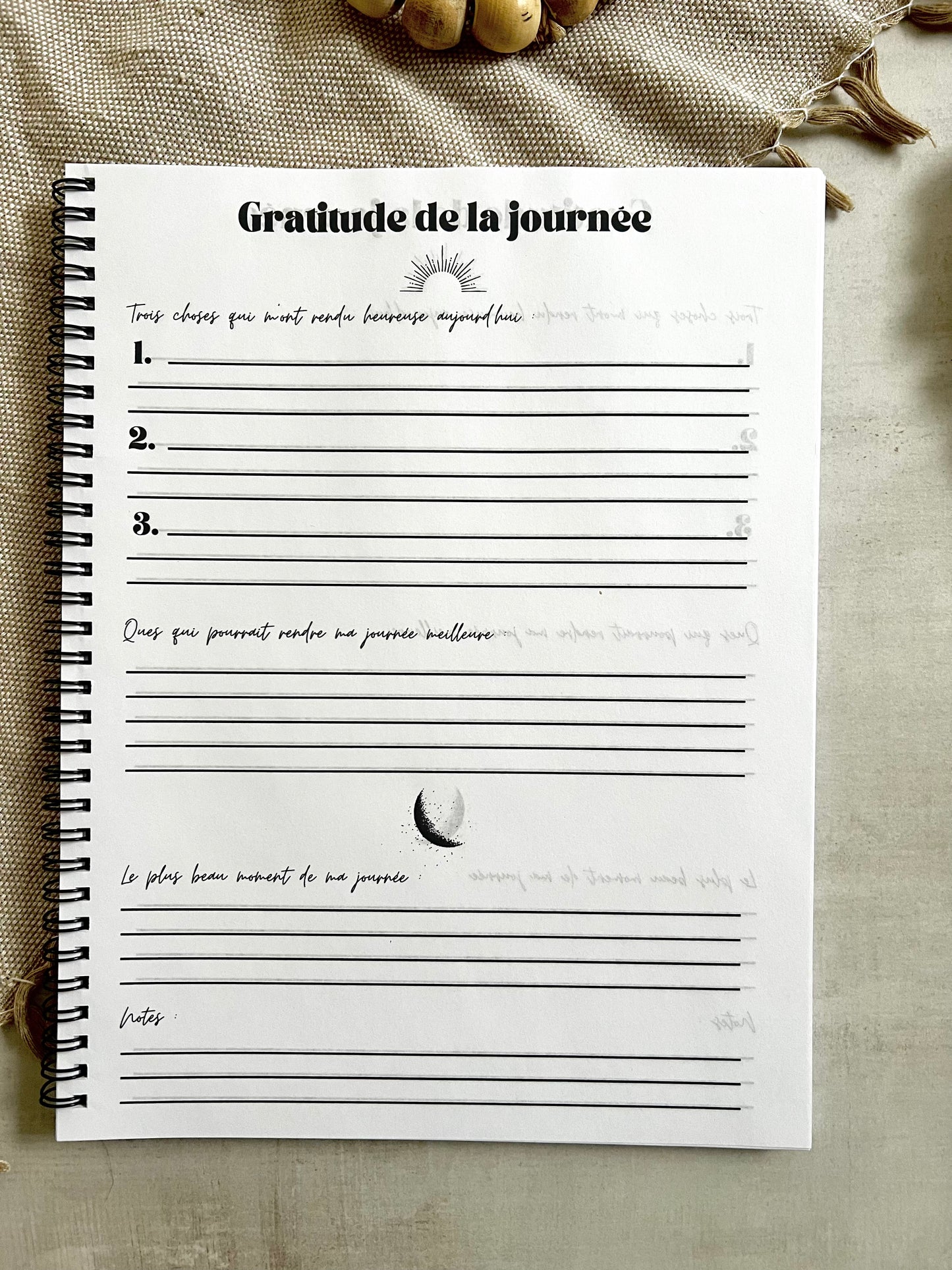 Journal de gratitude