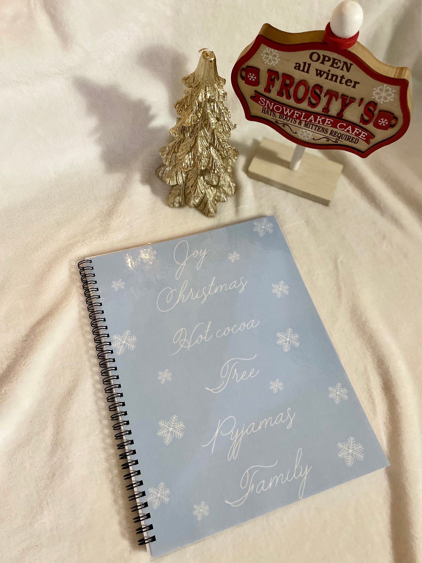 Snowflake Christmas notebook