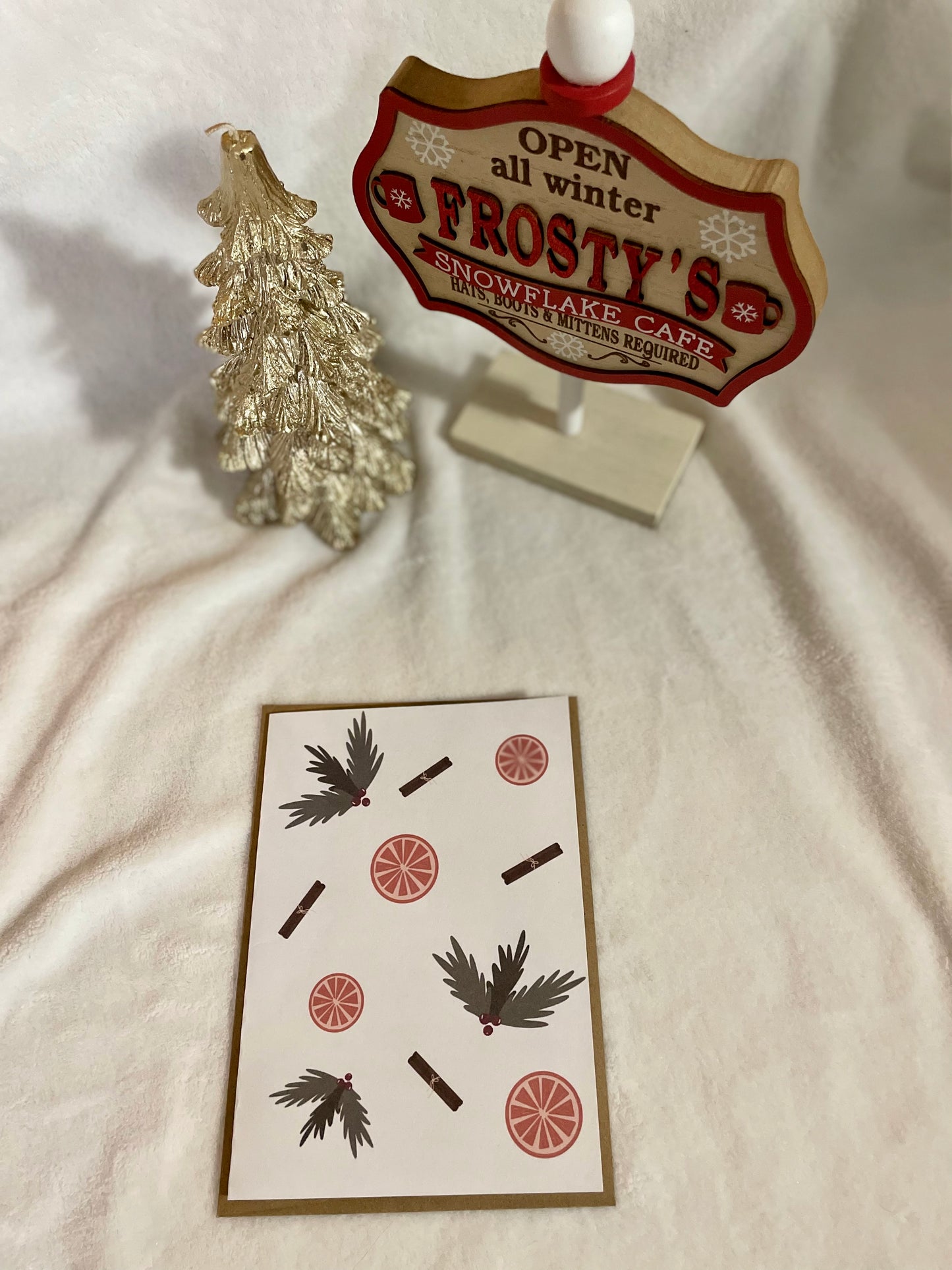 Rustic Theme Christmas Card