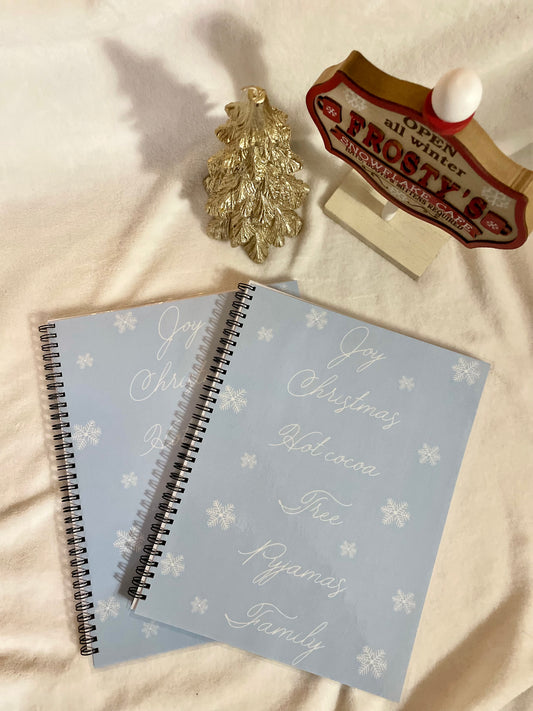 Snowflake Christmas notebook