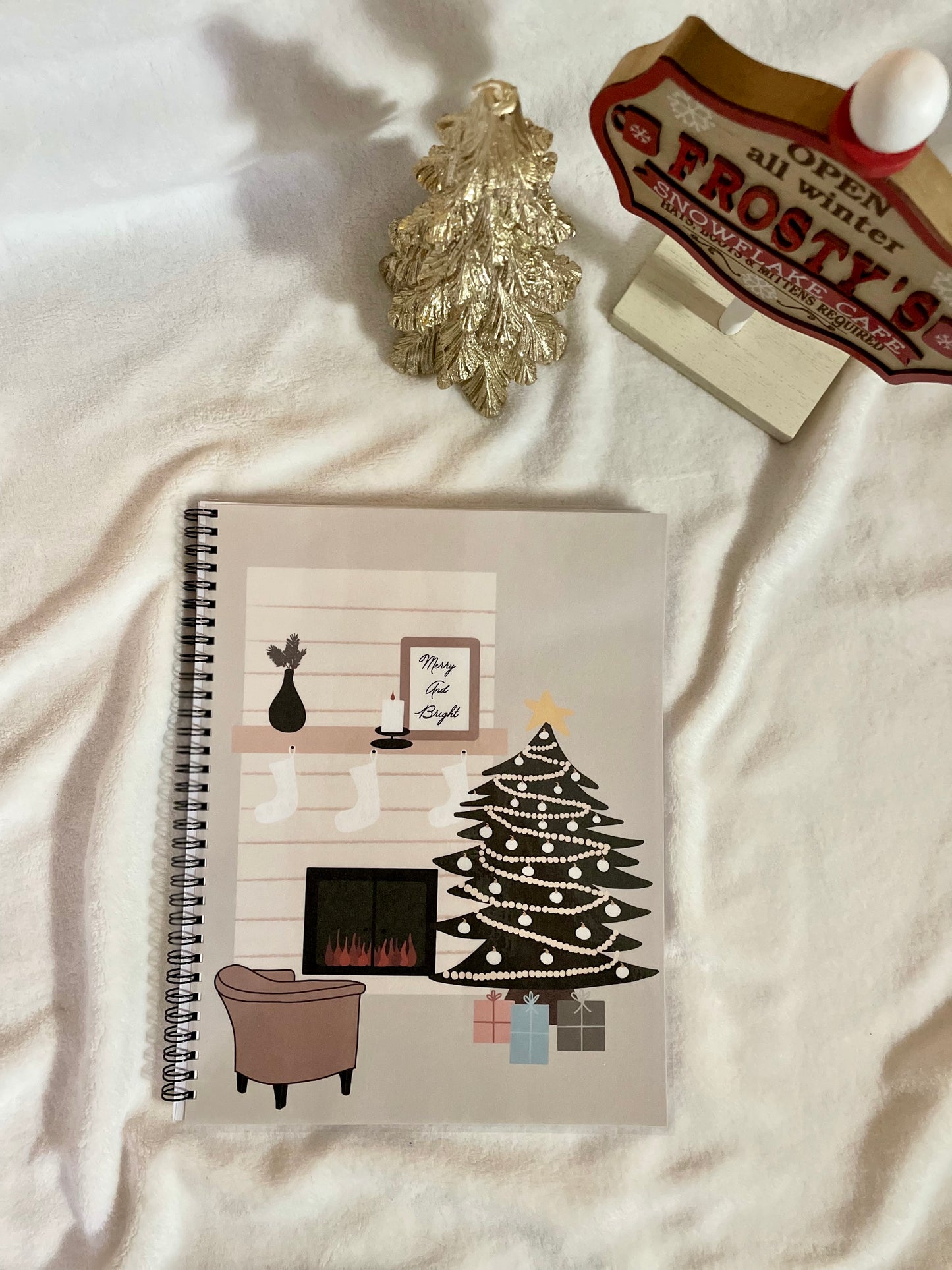 Christmas hearth notebook