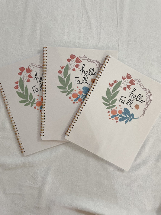 Autumn foliage notebook