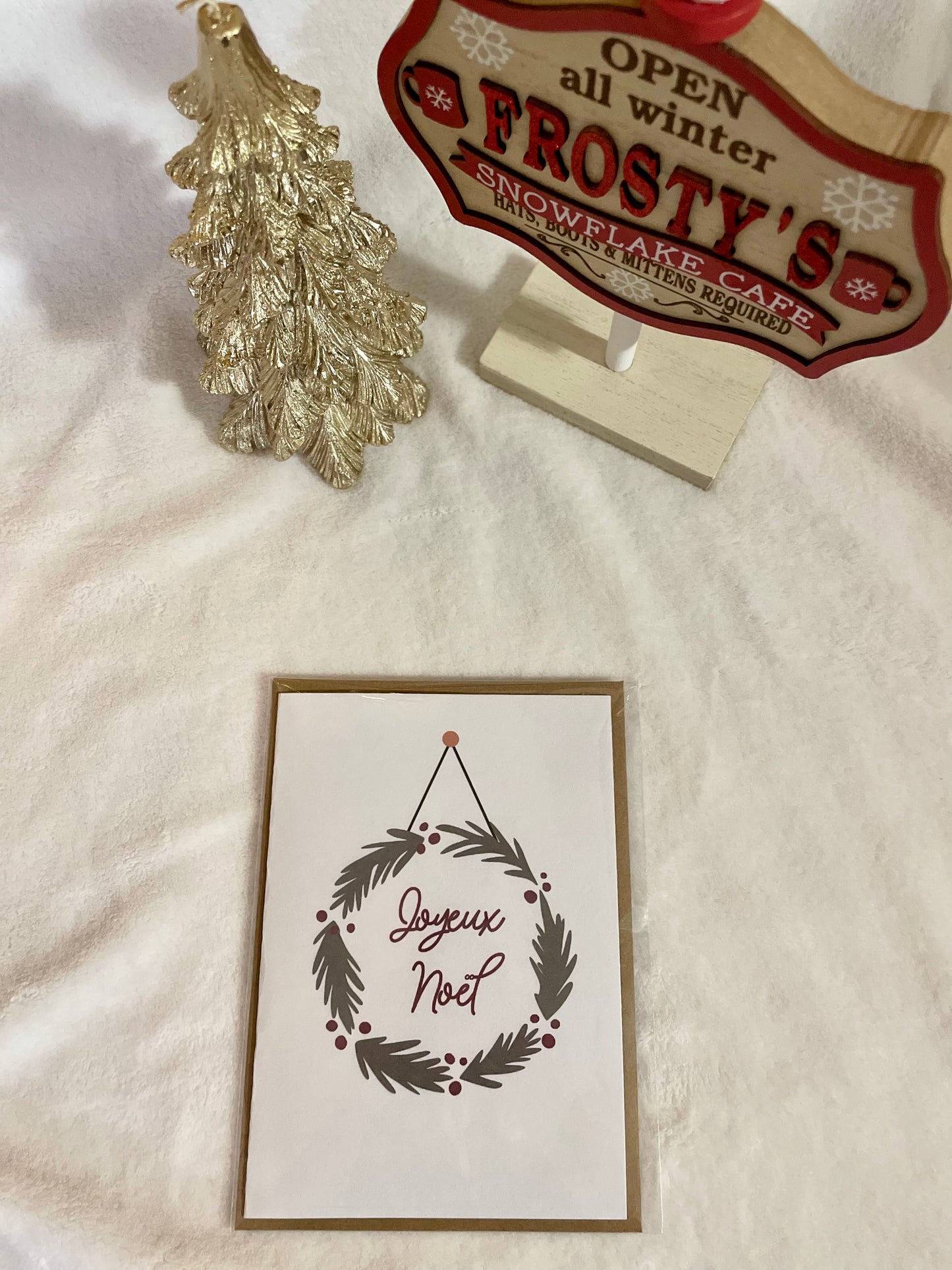 Christmas wreath card