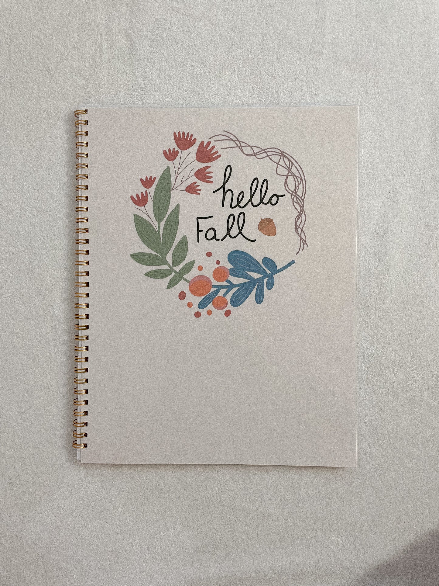 Cahier feuillage automne