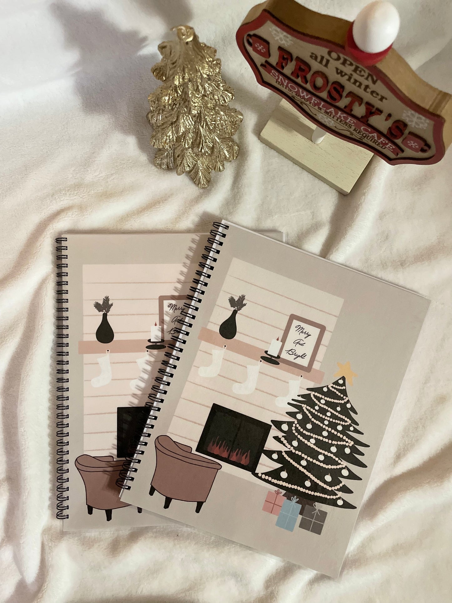 Christmas hearth notebook