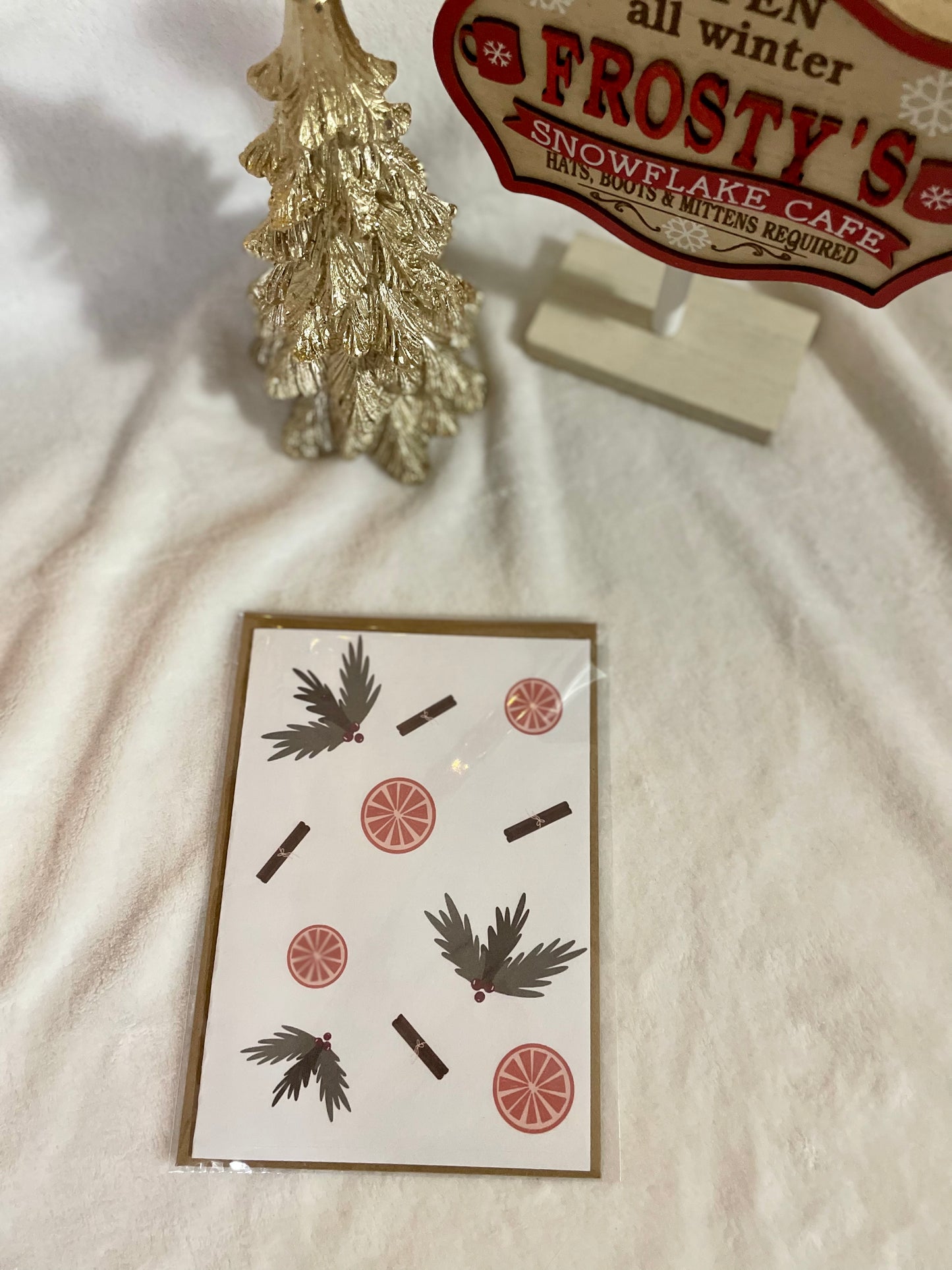 Rustic Theme Christmas Card