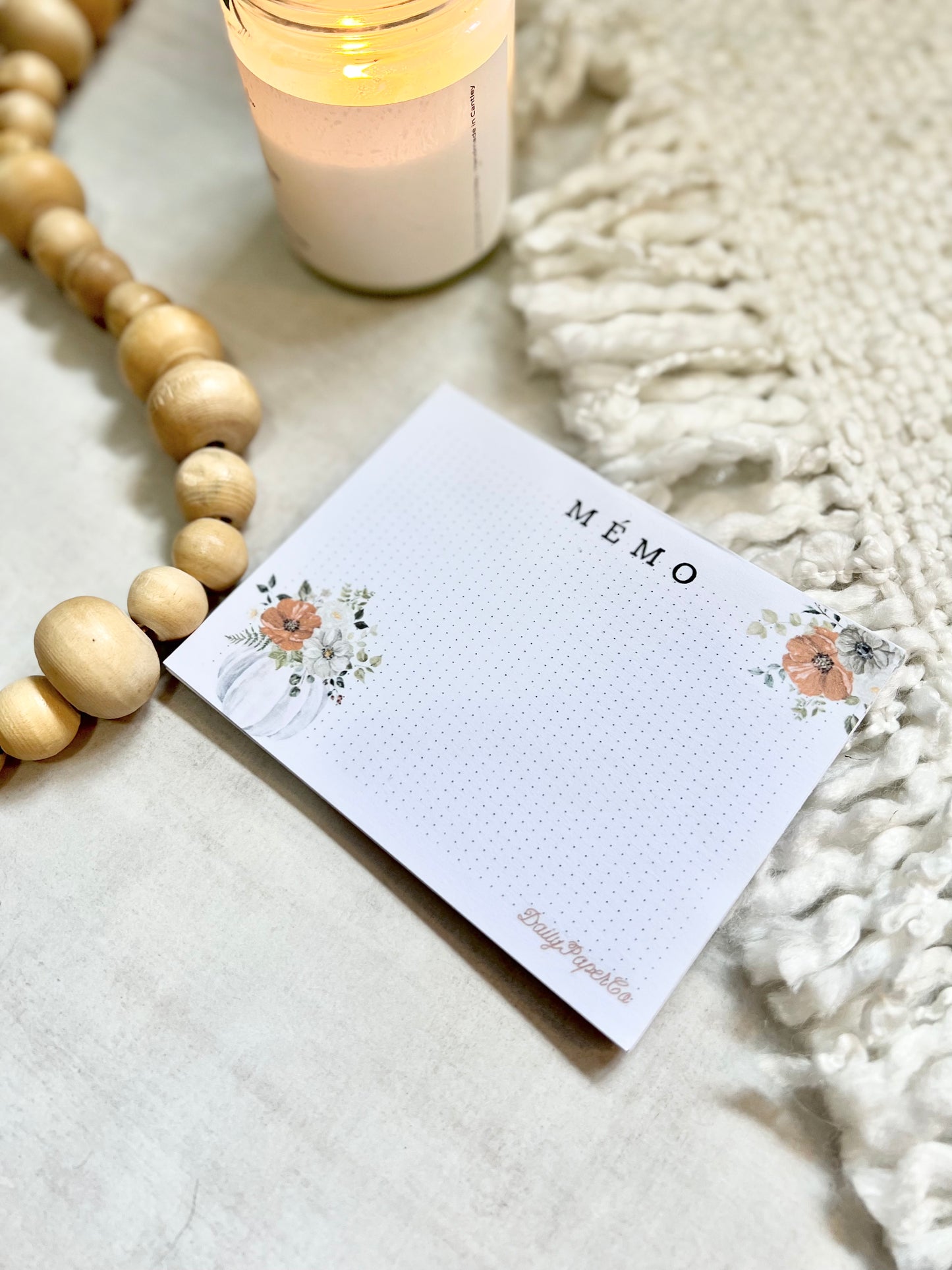 small autumn notepad