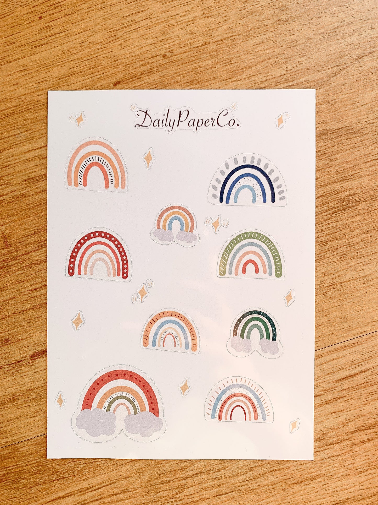 Rainbow Sticker Sheet