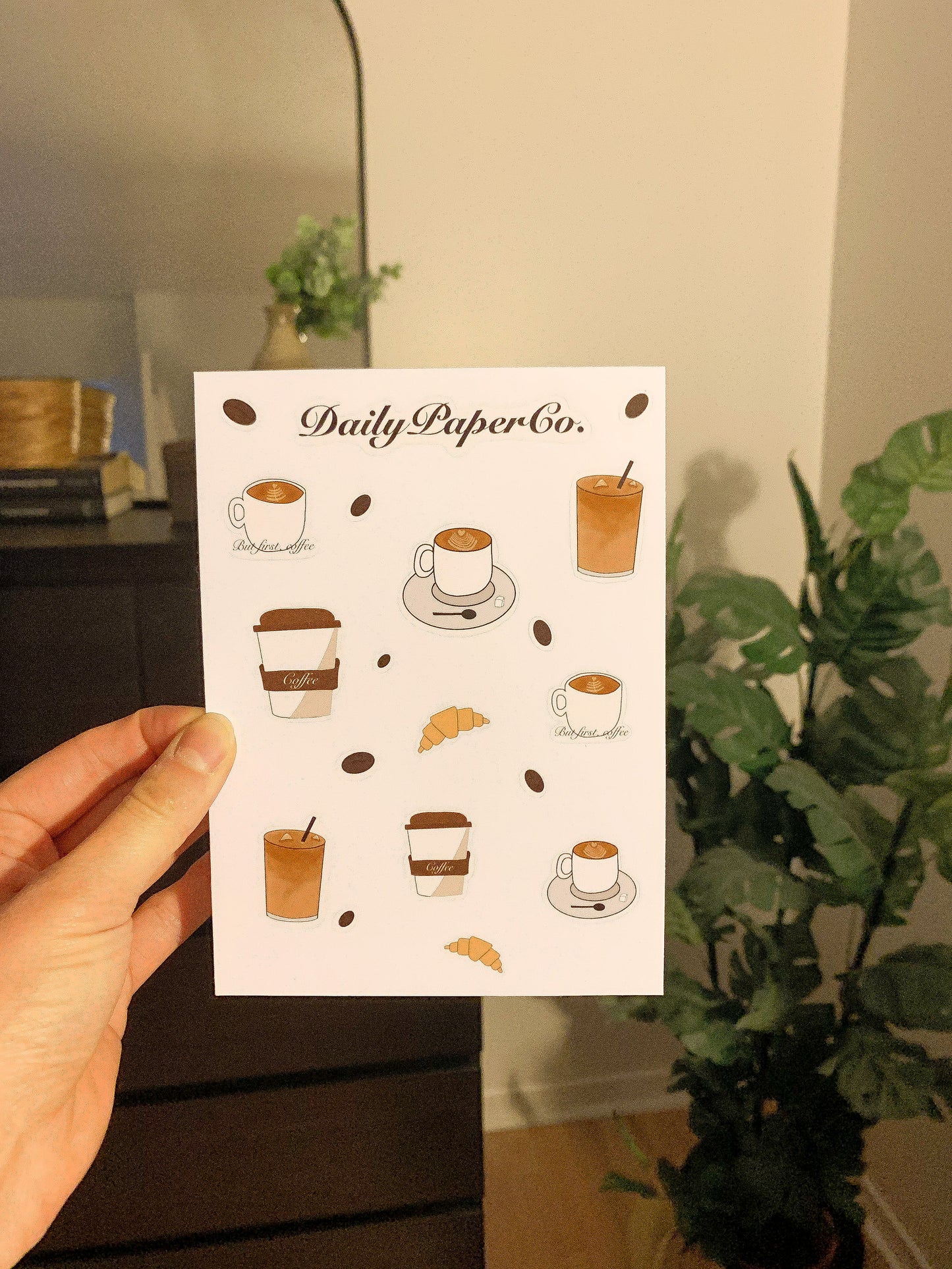 coffee sticker sheet