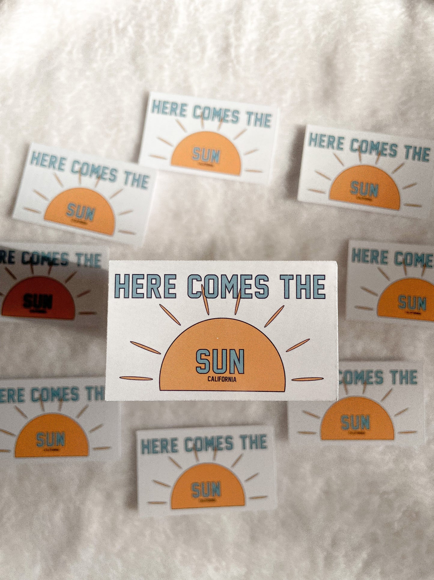 Autocollant soleil Here Comes The Sun Sticker