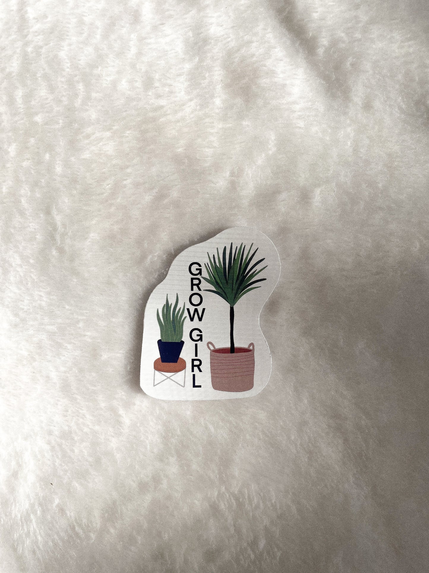 Grow Girl Plant Sticker