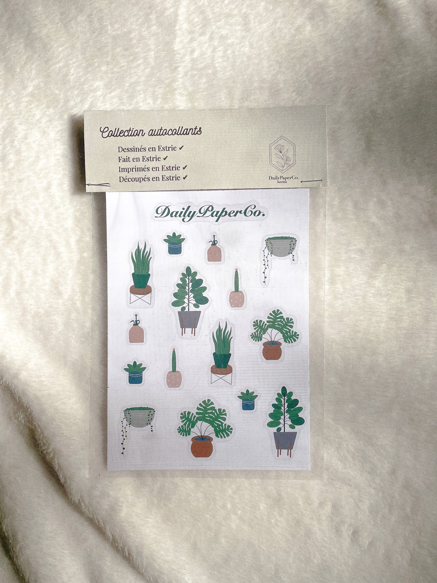 plant stickers sheet