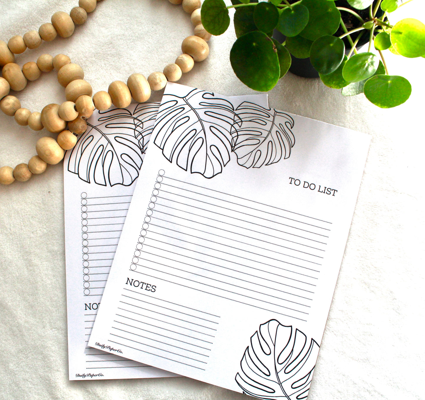 monstera notepad