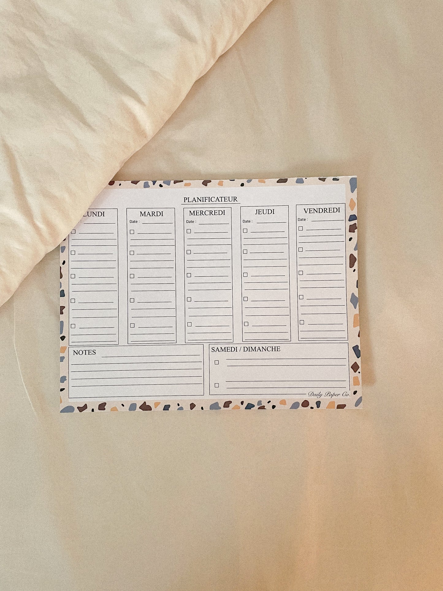 week planner notepad