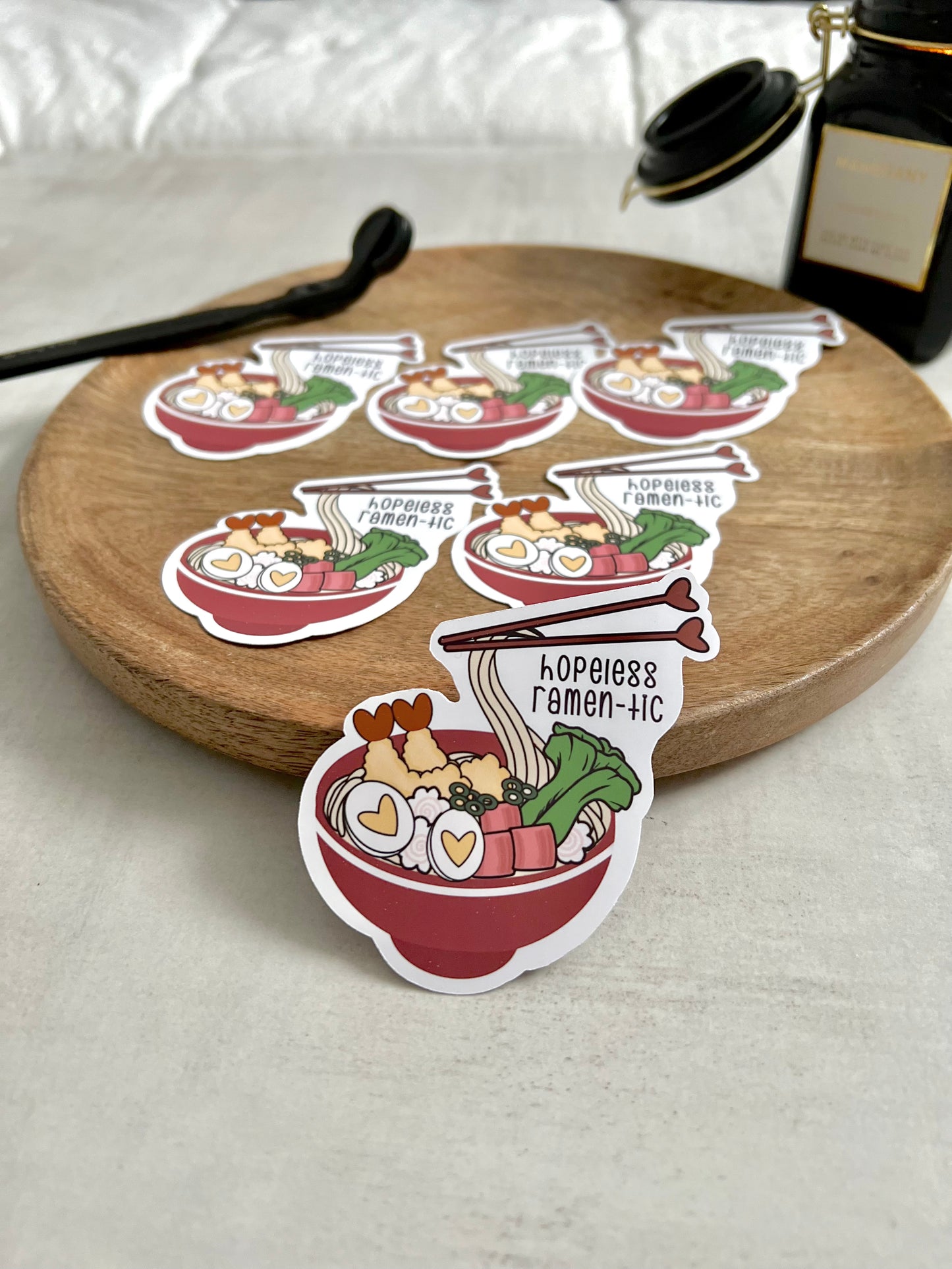 Hopeless ramen-tic sticker