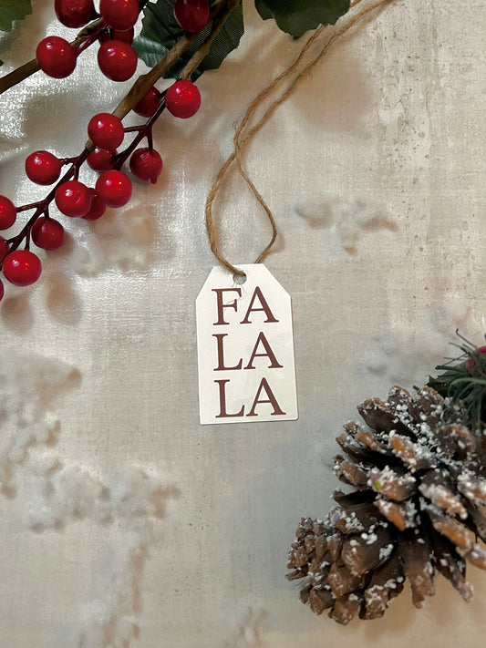Étiquettes cadeau Noël Falala