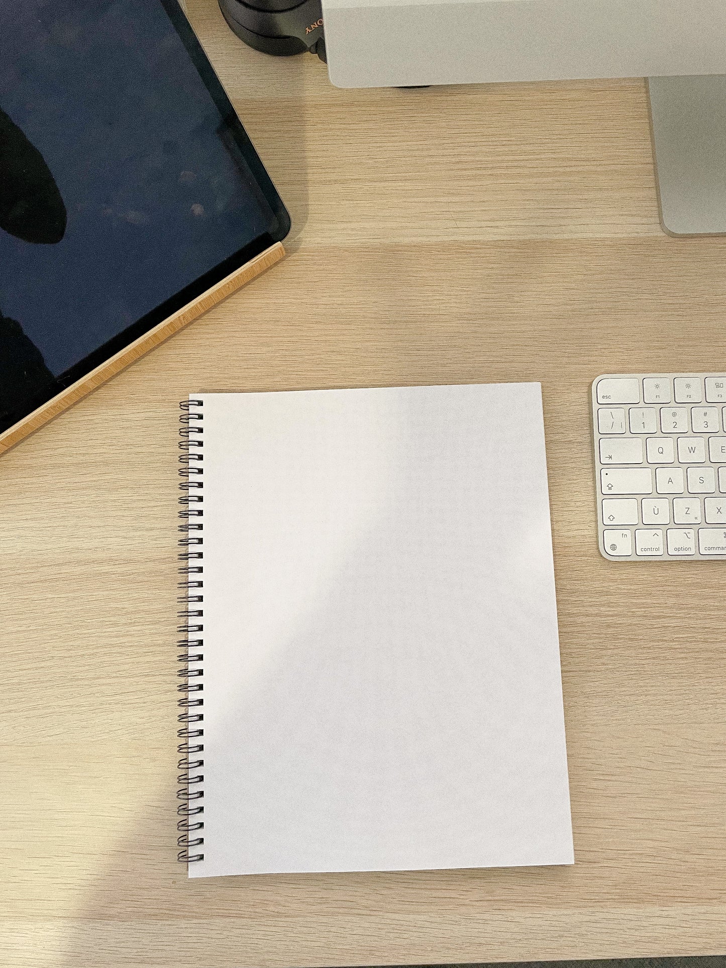 Minimalist notebook without lines