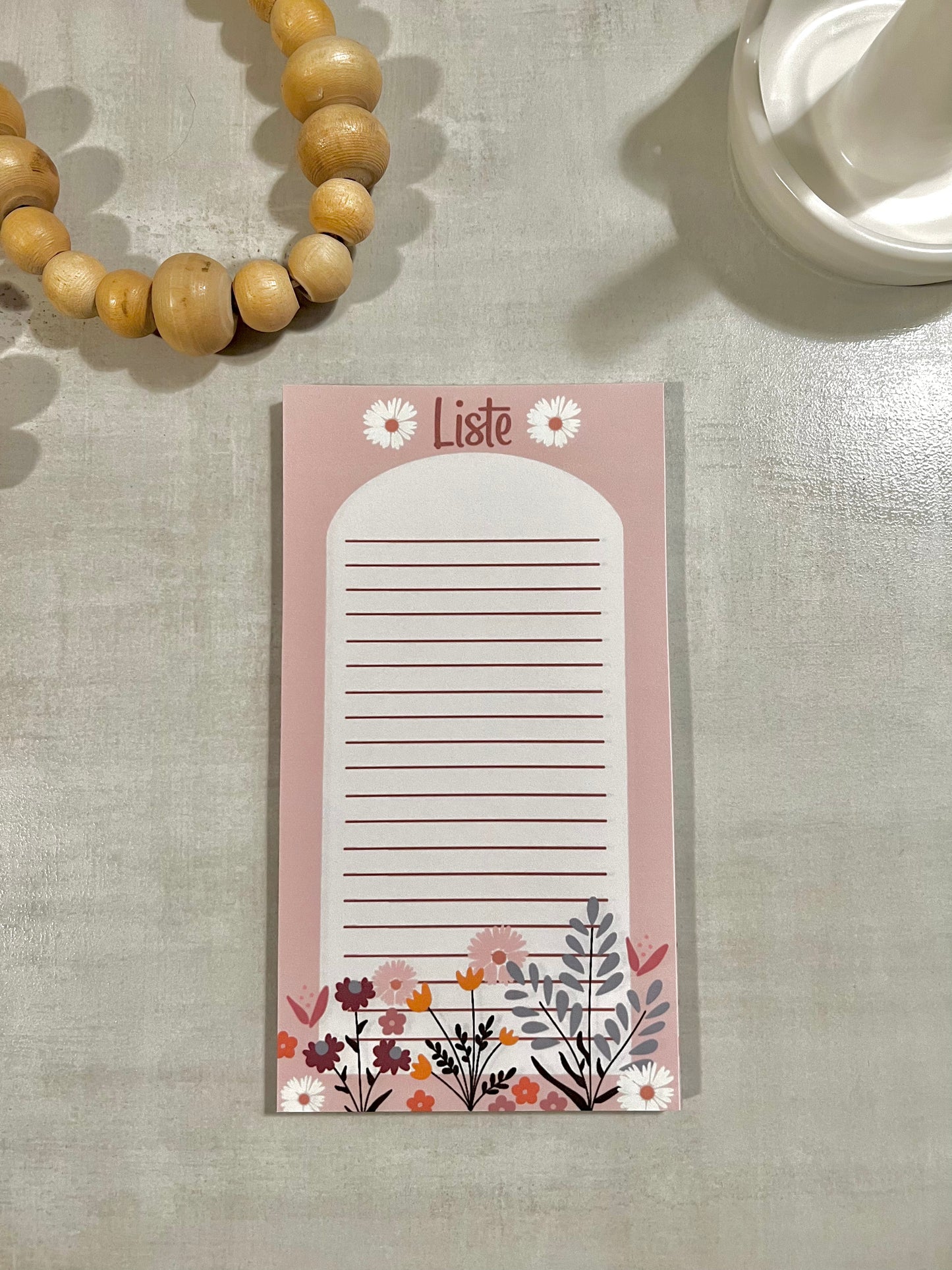 Floral notepad