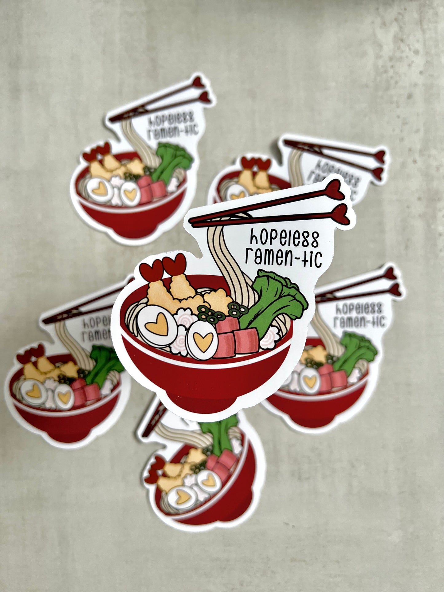 Hopeless ramen-tic sticker