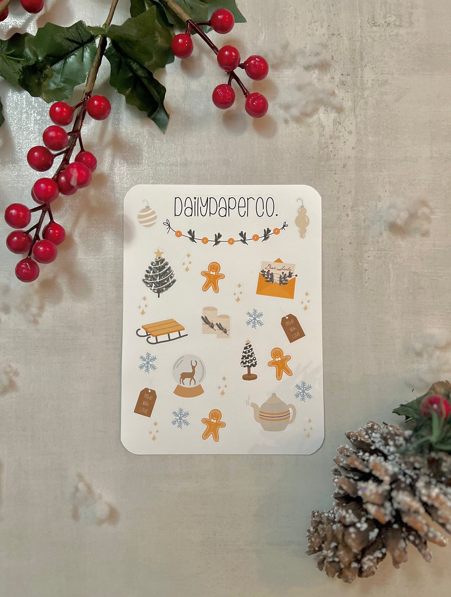 Winter Fun Christmas Sticker