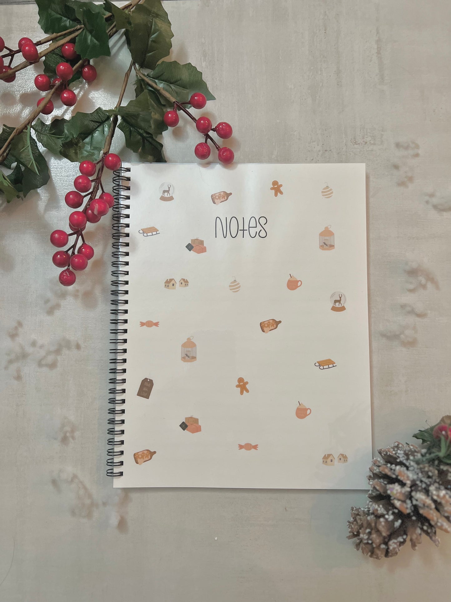 Christmas notebook