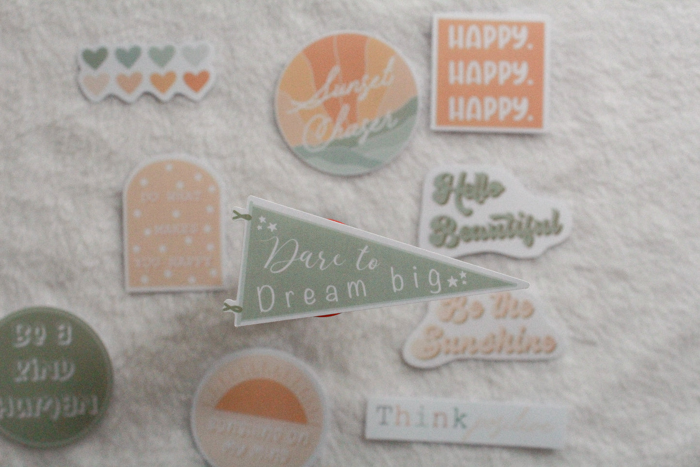 Colorful quote stickers