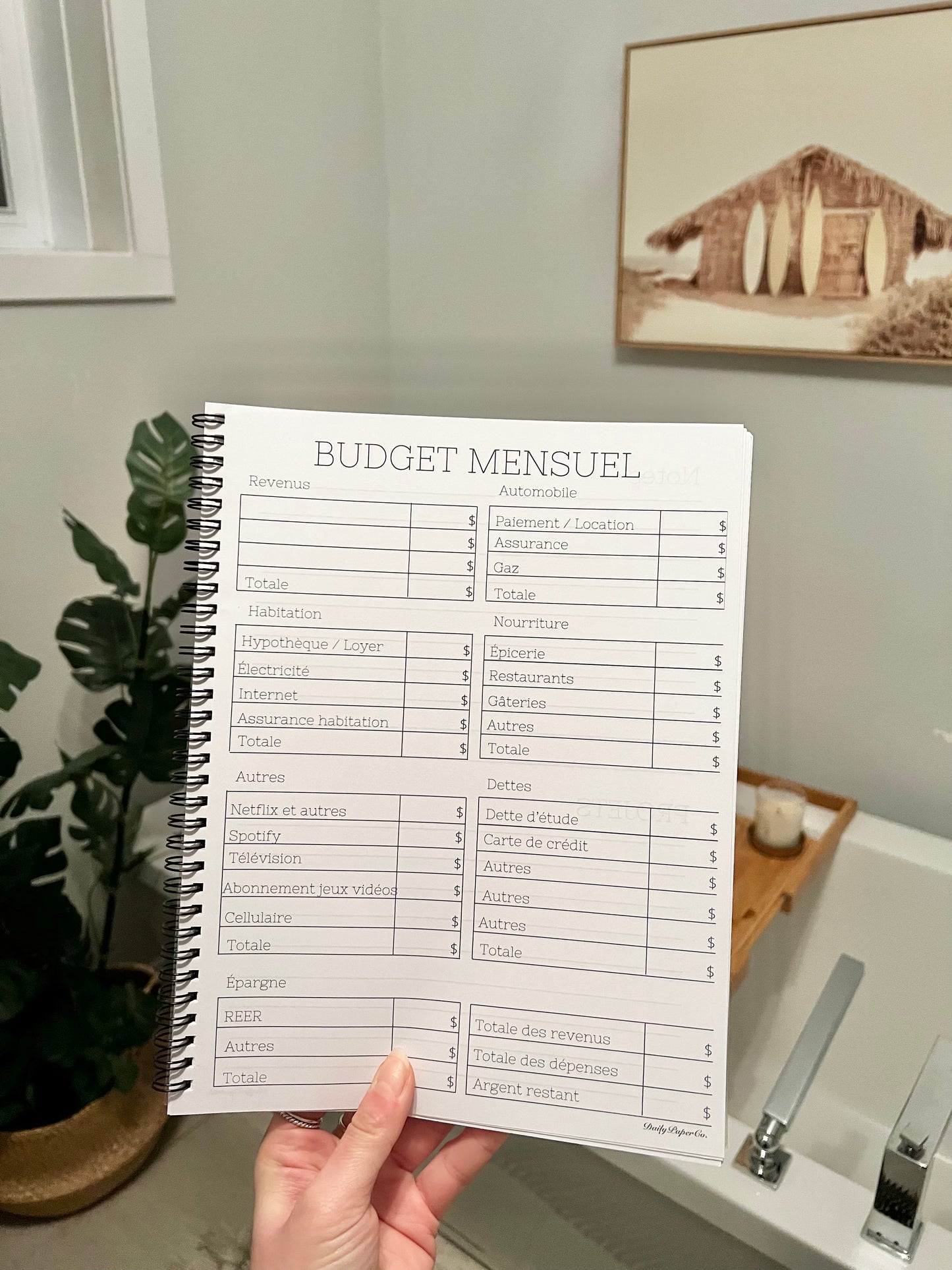 Budget notebook